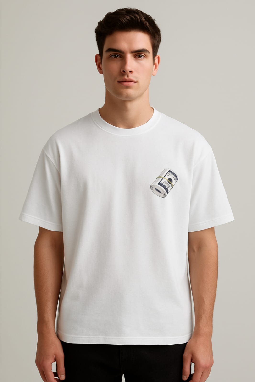 Stacked Up – Money Roll Oversized Tee | RageWolf