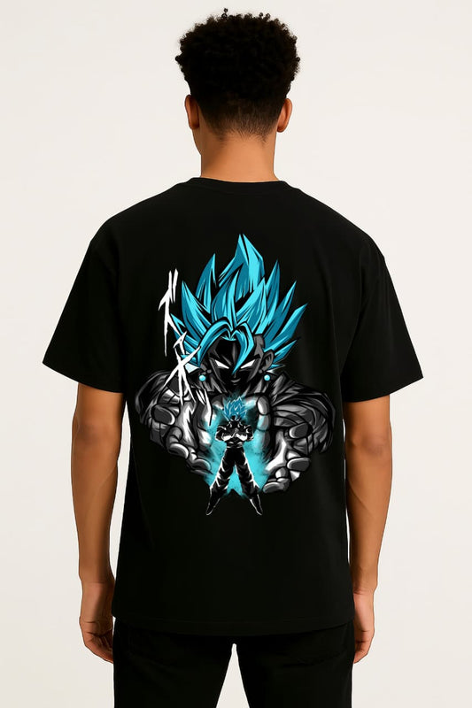 Limitless Fusion – Vegetto Blue Oversized T-Shirt | Ragewolf