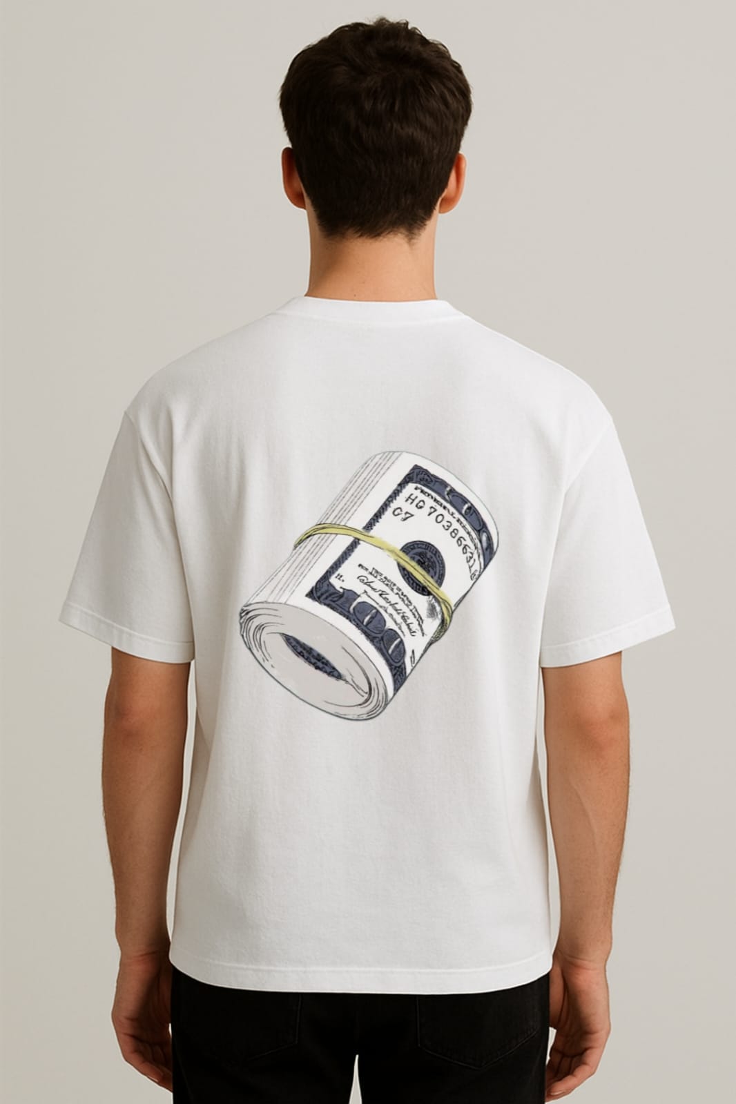 Stacked Up – Money Roll Oversized Tee | RageWolf