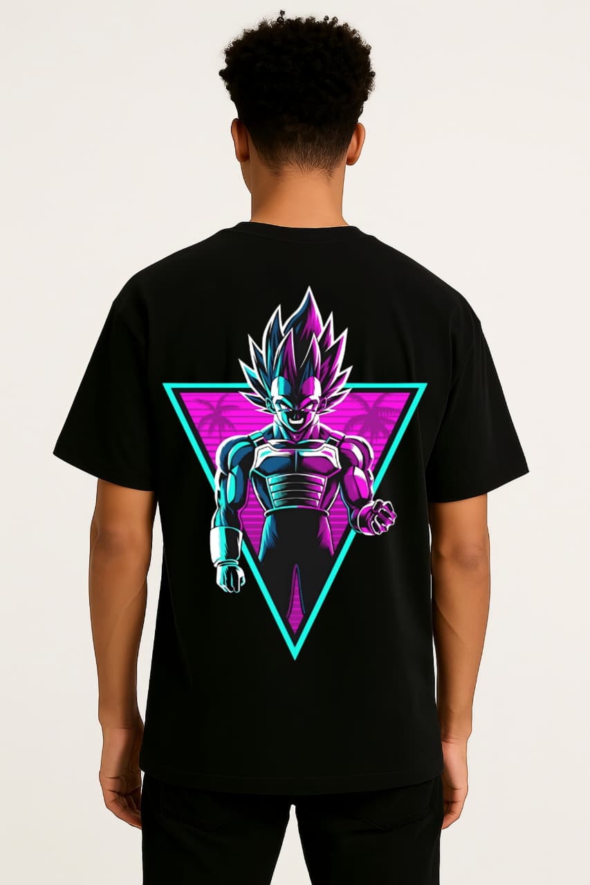Dark Prince – Evil Vegeta Drop Shoulder Tee | RageWolf