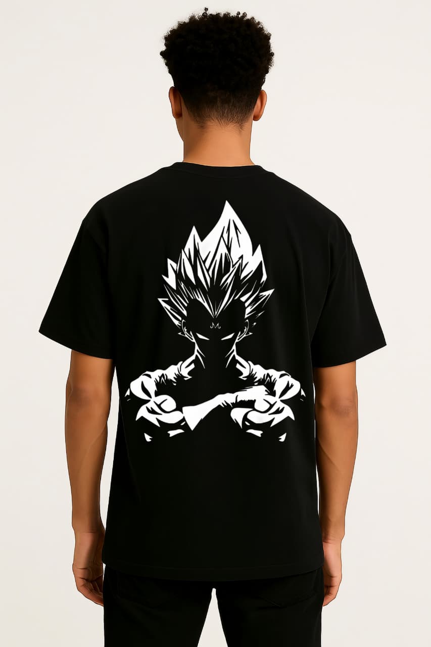 Pride of Darkness – Majin Vegeta Oversized Tee | RageWolf