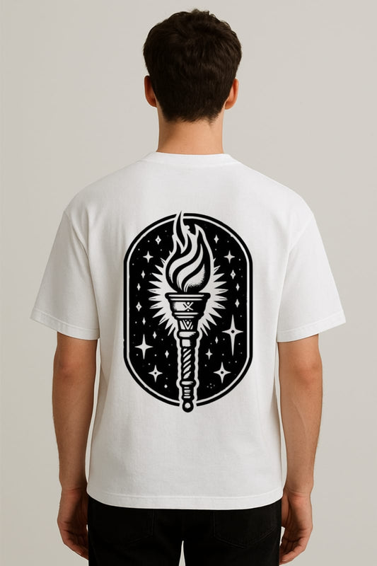 Torch of Destiny – Guiding Flame Oversized Tee | RageWolf