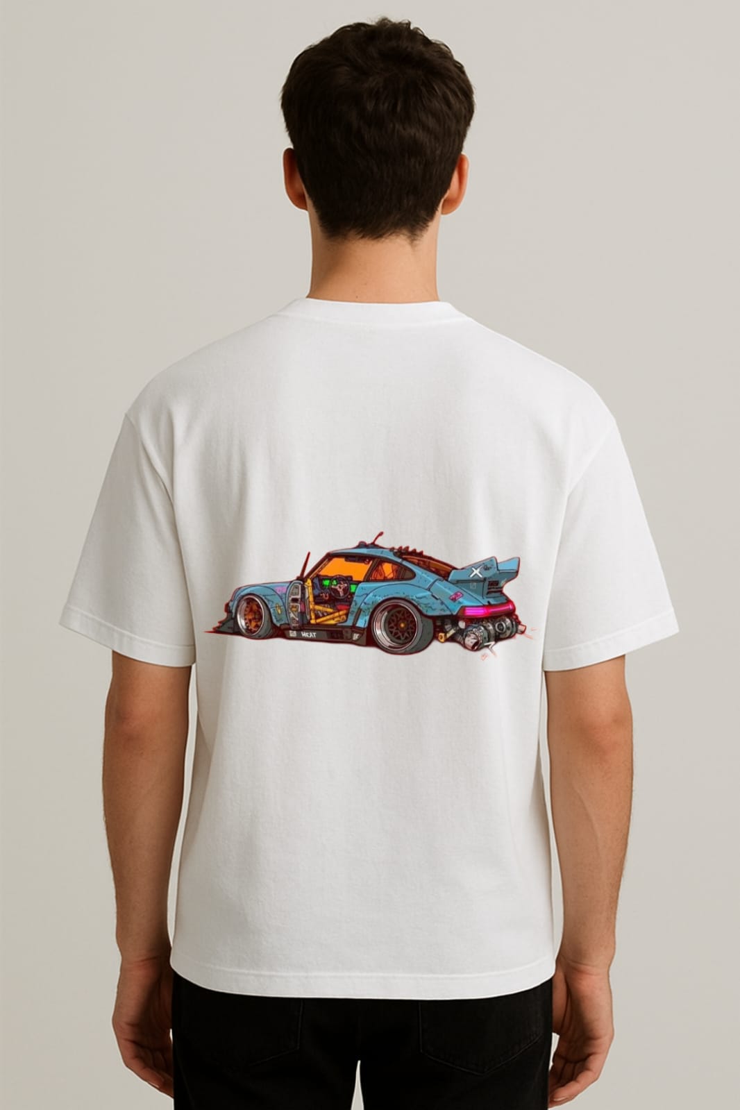 Built for Speed, Born for Chaos – Street Racer Oversized Tee | RageWolf