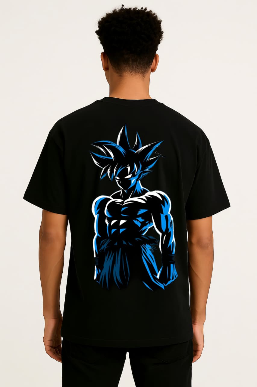 Beyond Instinct – Ultra Goku Oversized Tee | RageWolf