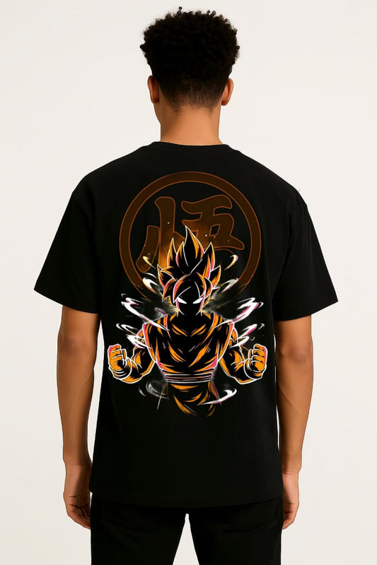 Legend Rises – Super Saiyan Goku Oversized Tee | RageWolf