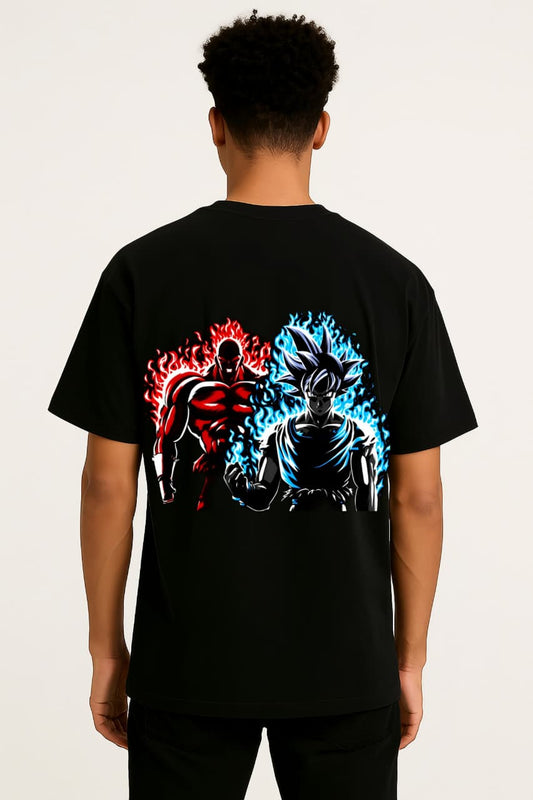 Beyond Limits – Goku Ultra Instinct X Jiren Streetwear Tee | RageWolf