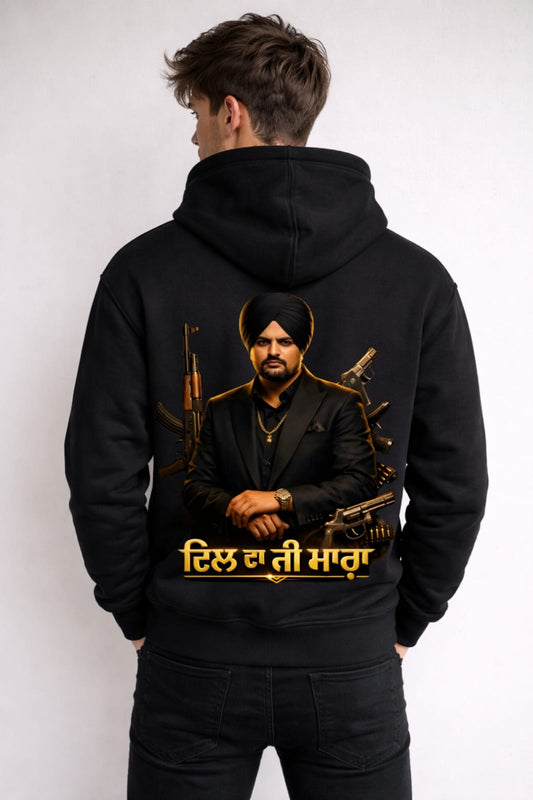 “Legend” Sidhu Moosewala Tribute Black Hoodie | RageWolf