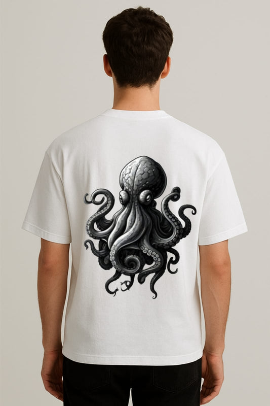Kraken Rise – Octopus Back Print Tee | RageWolf