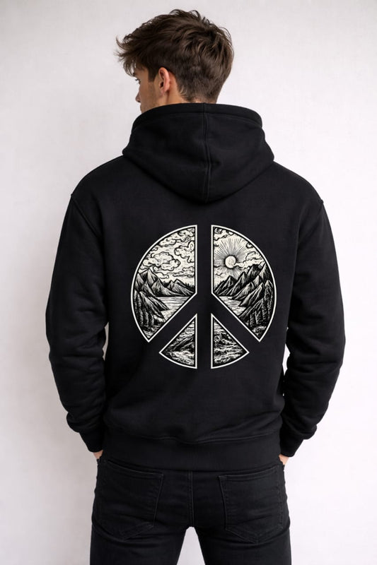 RageWolf Peace Backprint Hoodie | Ragewolf